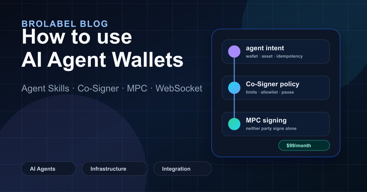 AI Agent Wallets BroLabel: як використовувати агентів