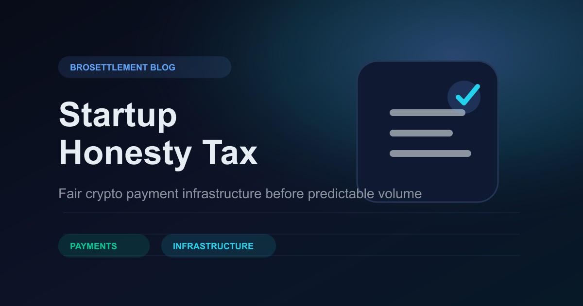 Startup Honesty Tax: чесні фаундери й криптоплатежі